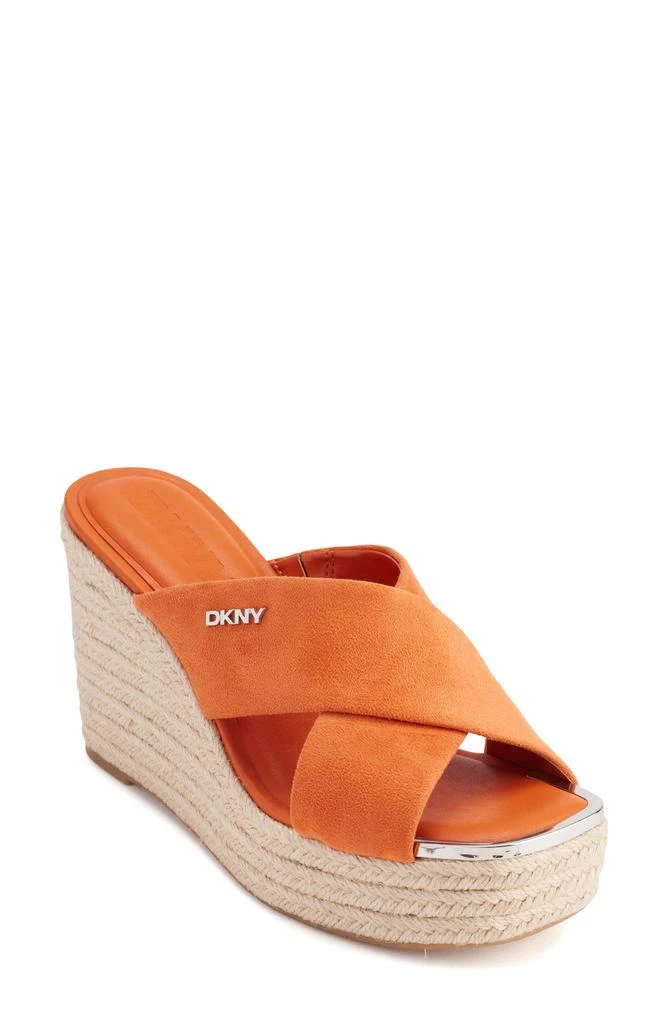商品DKNY|Maryn Espadrille Wedge Platform Sandal,价格¥162,第1张图片详细描述