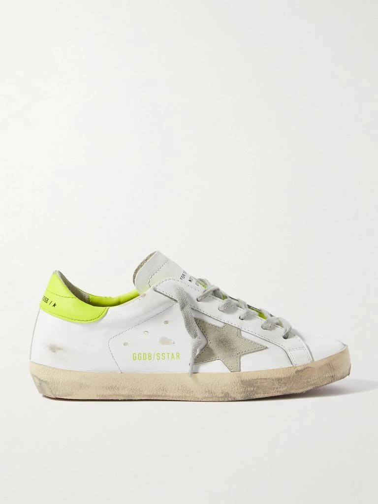 商品Golden Goose|Superstar 仿旧皮革运动鞋  - IT36,价格¥4505,第1张图片