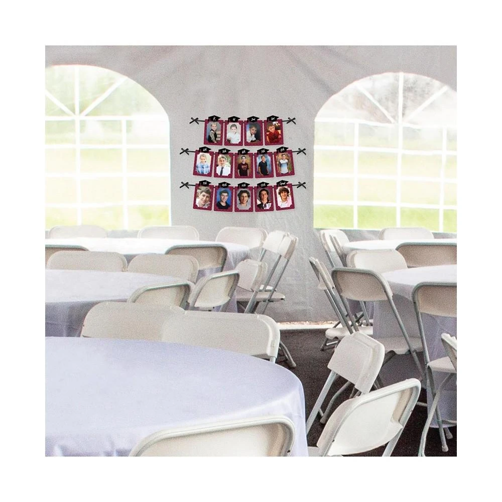 商品Big Dot of Happiness|Maroon Grad - Best is Yet to Come - DIY Party Decor Picture Display Photo Banner,价格¥119,第3张图片详细描述