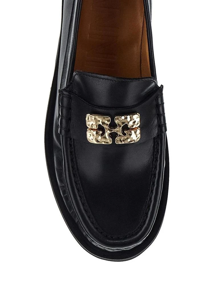 商品Ganni|Logo Plaque Loafers,价格¥1910,第4张图片详细描述