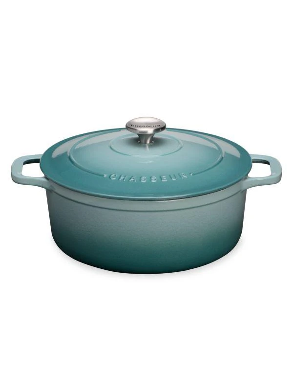 商品French Home|Chasseur 4.2-Quart Round French Enameled Cast Iron Dutch Oven,价格¥2144,第1张图片