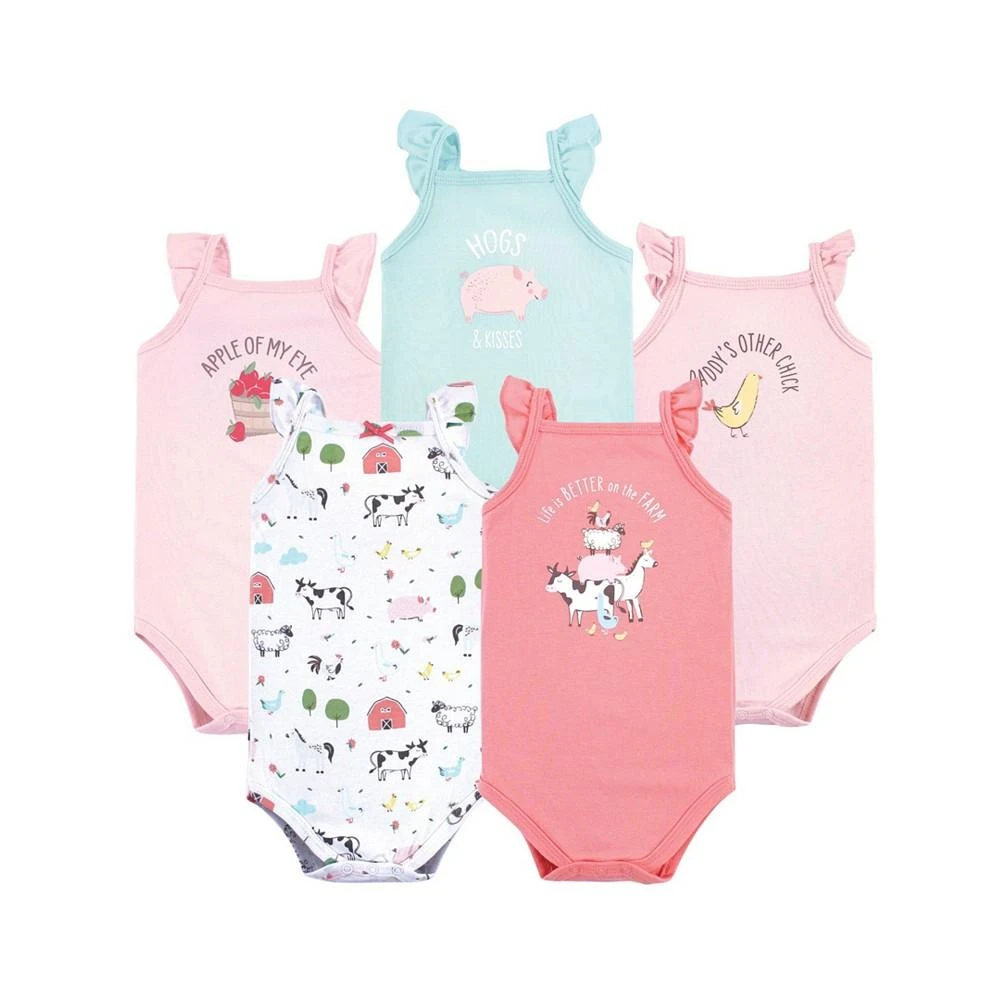 商品Hudson|Girls Sleeveless Bodysuits, 5 Piece Set,价格¥211,第1张图片