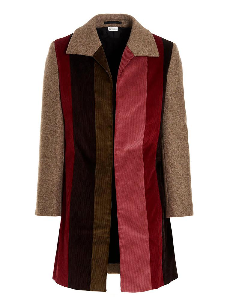 Patchwork multicolor wool coat商品第1张图片规格展示