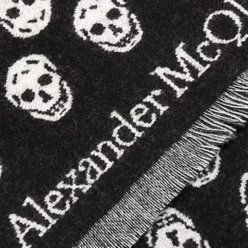 ALEXANDER MCQUEEN 拼色中性围巾 624425-4200Q-1078 商品