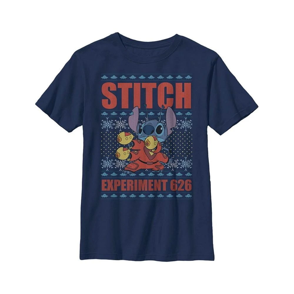 商品Disney|Boy's Lilo & Stitch Experiment 626 Ugly Sweater  Child T-Shirt,价格¥202,第1张图片