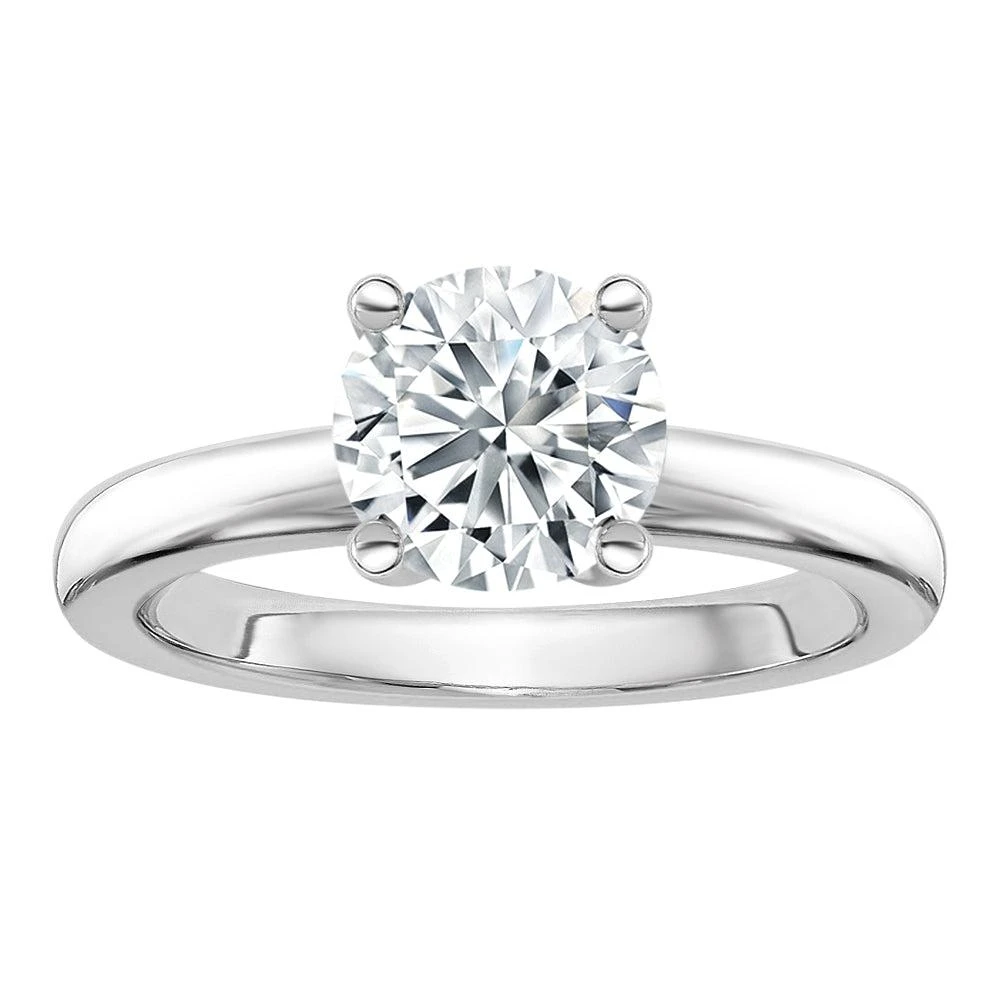 商品Diamond2Deal|3.5 Ct Round Lab Grown Diamond Solitaire Engagement Ring 14k White Gold,价格¥22693,第1张图片