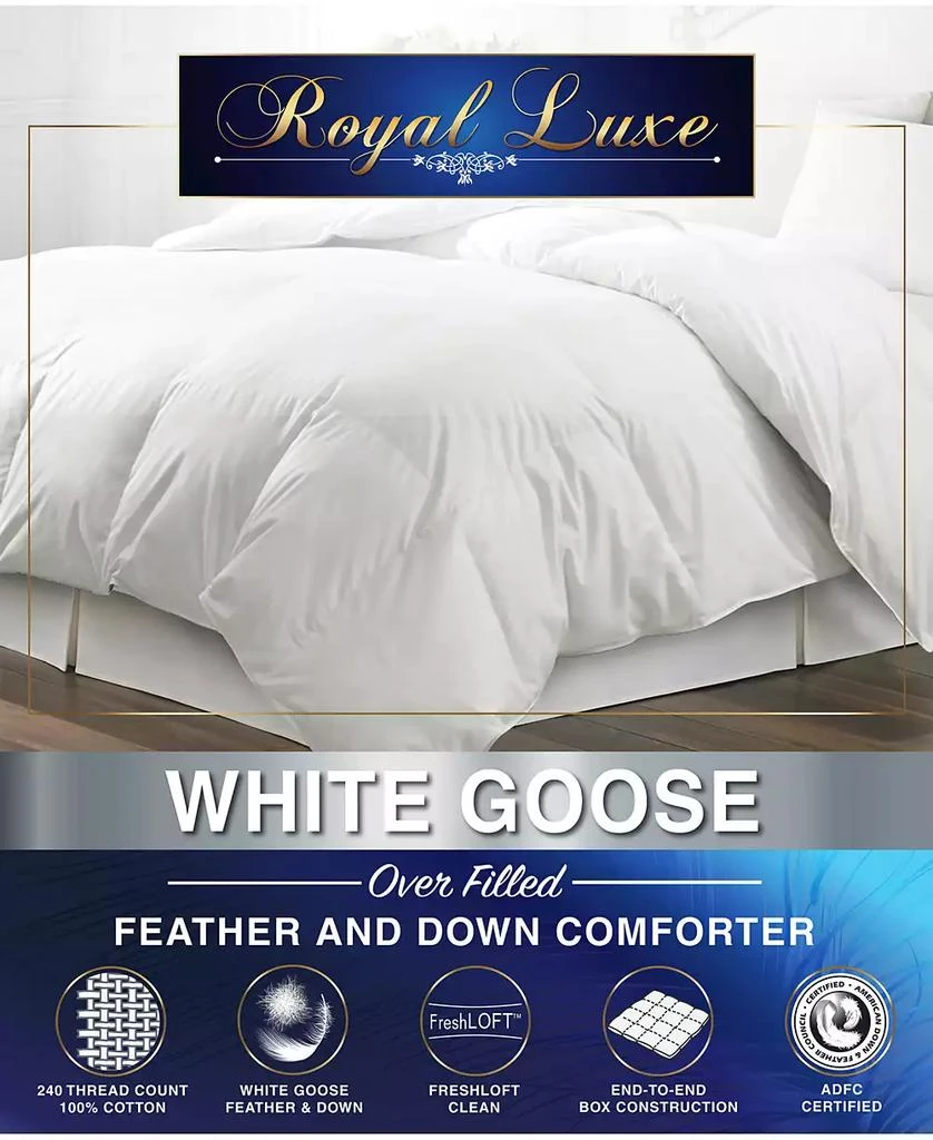 White Goose Feather & Down 240 Thread Count Comforter, Full/Queen, Exclusively at Macy’s 商品