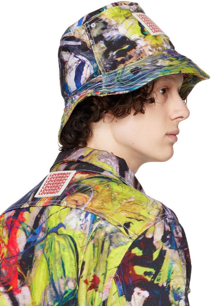 Multicolor Denim Bucket Hat商品第3张图片规格展示