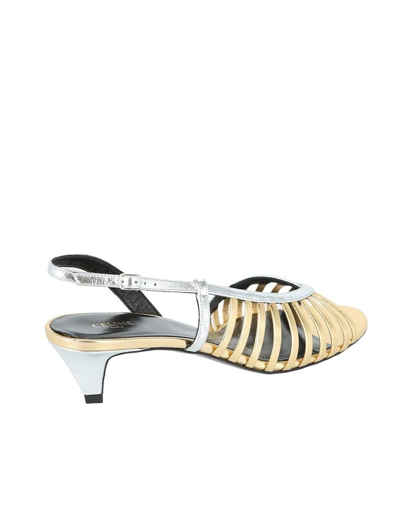 商品Celine|Sharp Two-Tone Strappy Sandals,价格¥3563,第3张图片详细描述