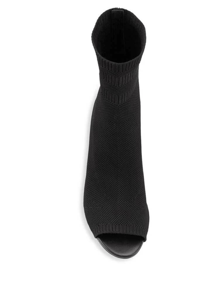 商品Alexander Wang|Alexander Wang - Cat Mid Heel Peep Toe Sock Booties,价格¥1657,第3张图片详细描述