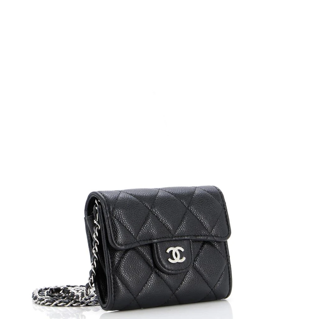 商品[二手商品] Chanel|Classic Flap Chain Belt Bag Quilted Caviar Mini,价格¥17593,第2张图片详细描述