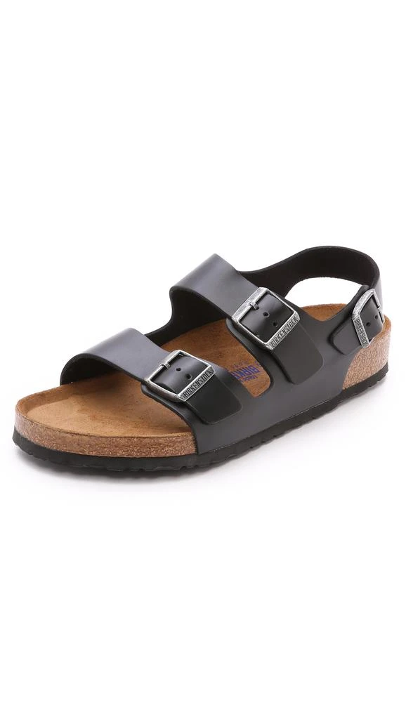 商品Birkenstock|Birkenstock Amalfi Leather Soft Footbed Milano Sandals,价格¥506,第1张图片
