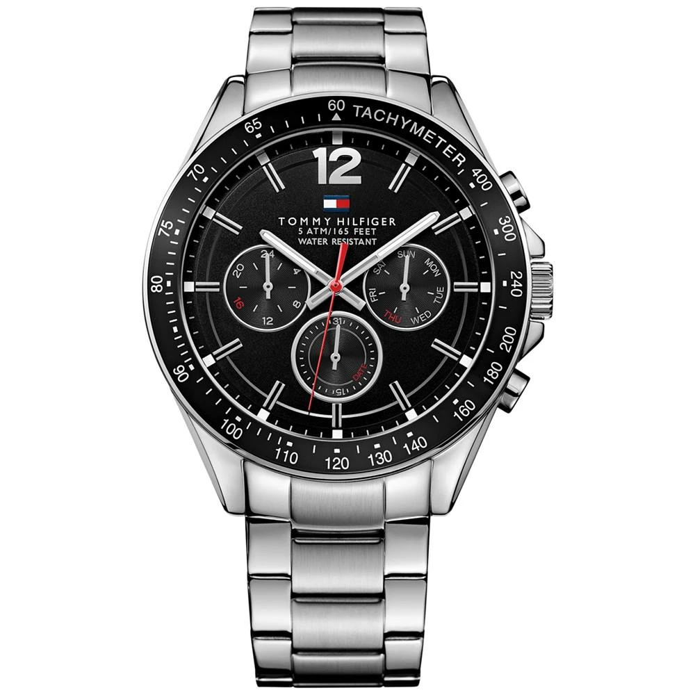 商品Tommy Hilfiger|Men's Sophisticated Sport Stainless Steel Bracelet Watch 46mm  1791104,价格¥618,第1张图片