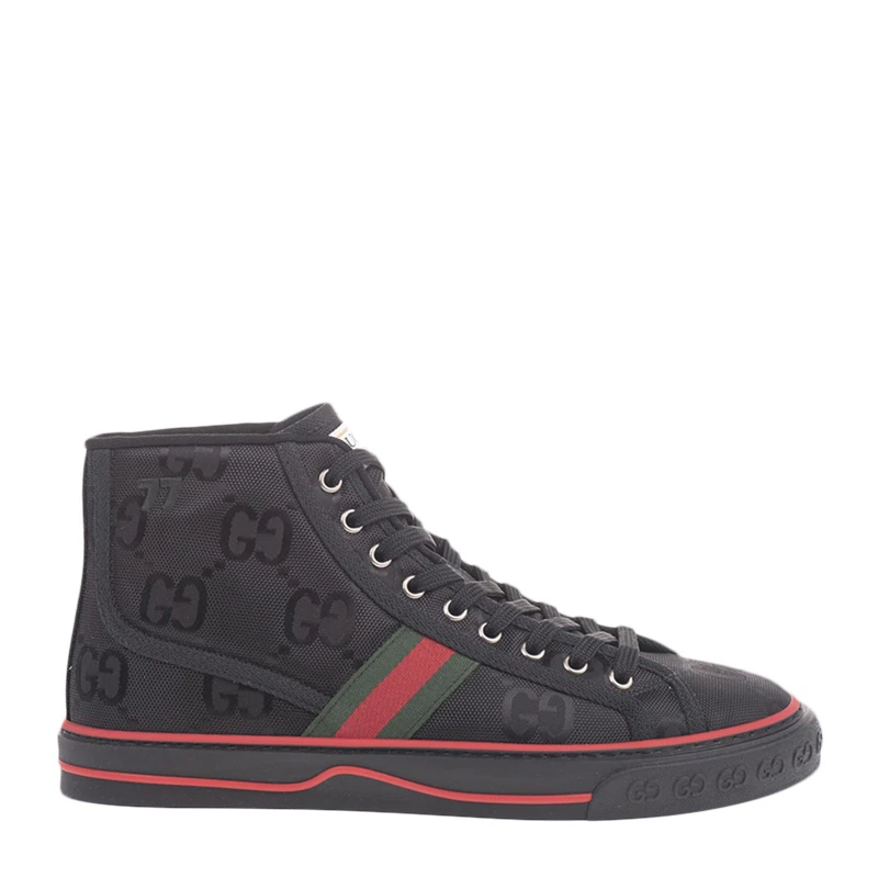 商品[国内直发] Gucci|GUCCI 男士黑色高帮运动鞋 628717-H9H80-1074,价格¥8078,第1张图片