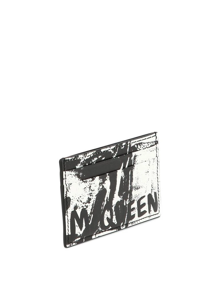 商品Alexander McQueen|Mcqueen Graffiti Wallets & Card Holders Black,价格¥795,第2张图片详细描述