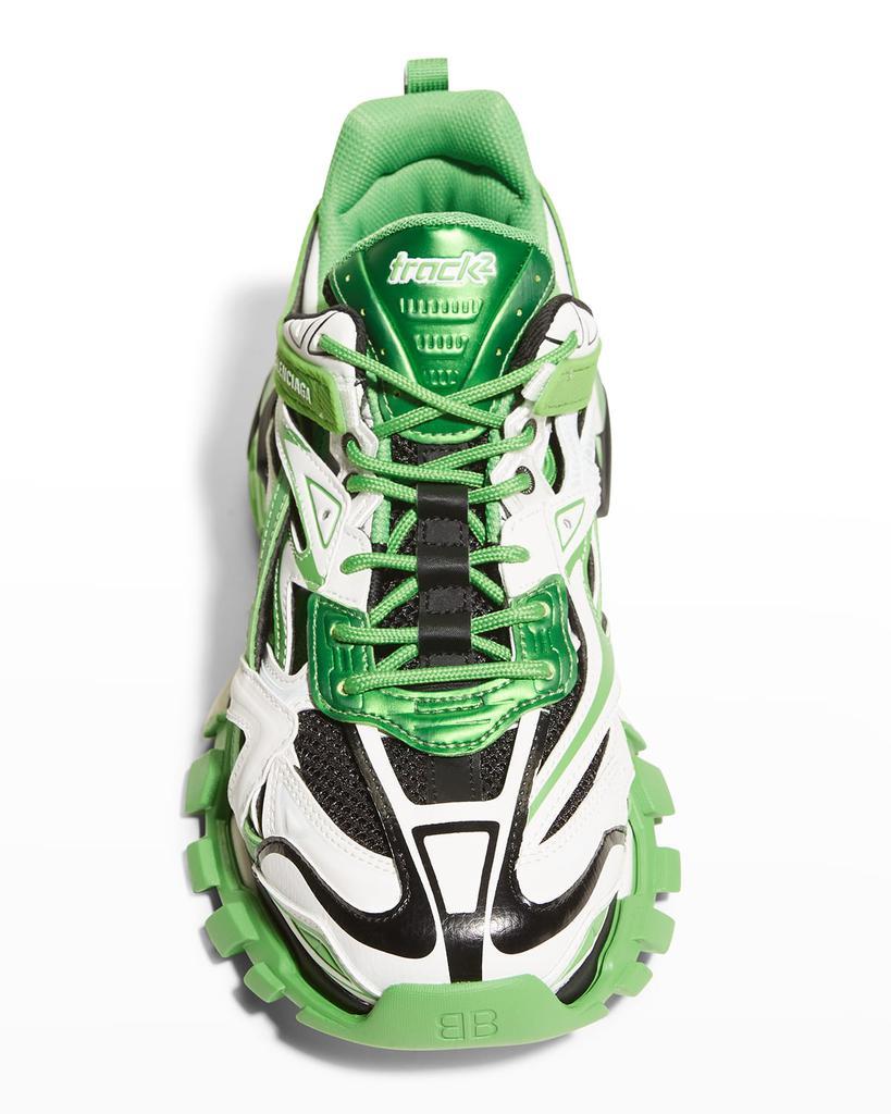 商品Balenciaga|Men's Track 2 Metallic Caged Trainer Sneakers,价格¥3092,第7张图片详细描述