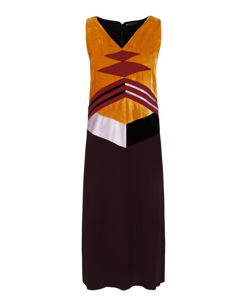 商品Bottega Veneta|V-Neck Color Block Dress,价格¥10730,第1张图片