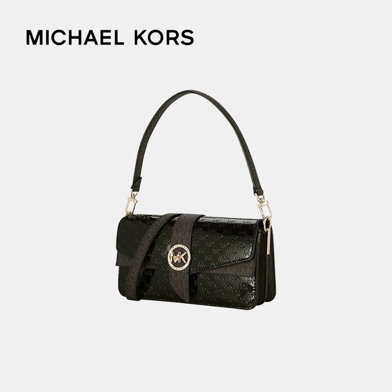 MK 女包 迈克·科尔斯（MICHAEL KORS）黑色手提单肩斜挎包 30H1GGRL2A BLACK 商品