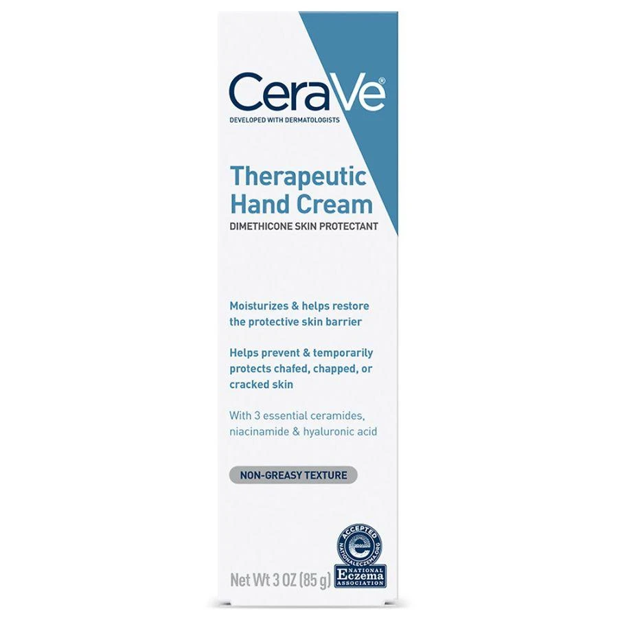 商品CeraVe|Therapeutic Hand Cream for Dry Cracked Hands, Fragrance Free,价格¥101,第1张图片