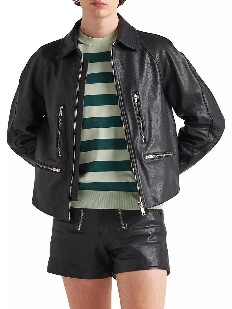 商品Prada|Leather Jacket,价格¥60686,第2张图片详细描述