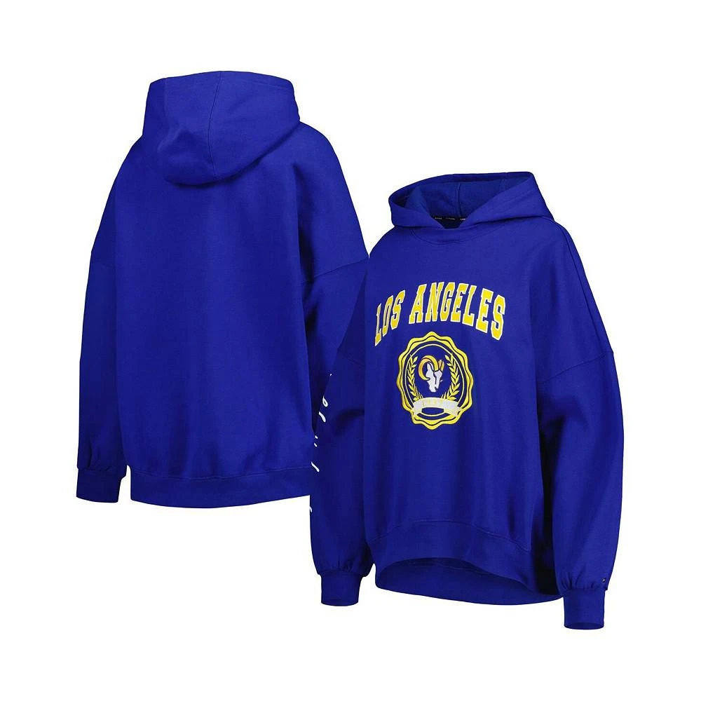 商品Tommy Hilfiger|Women's Royal Los Angeles Rams Becca Drop Shoulder Pullover Hoodie,价格¥505,第1张图片