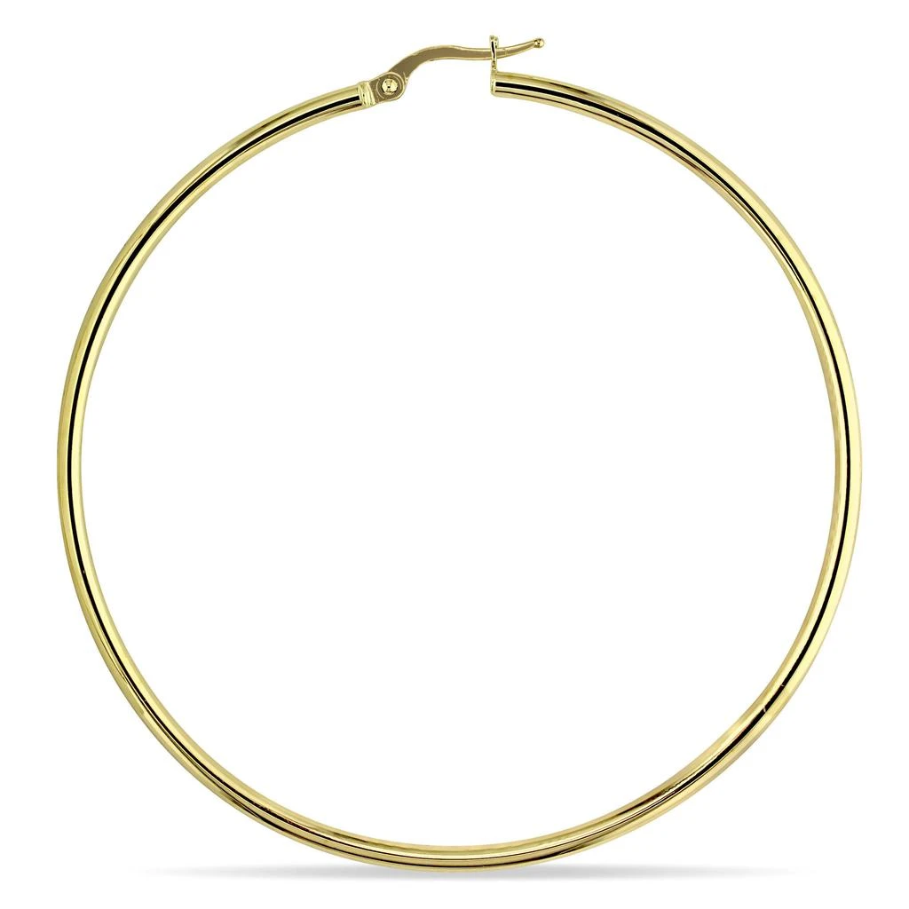 商品Mimi & Max|65mm Polished Hoop Earrings in 10k Yellow Gold,价格¥1804,第5张图片详细描述