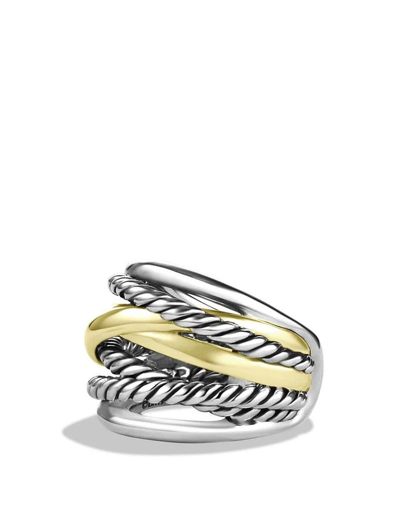 商品David Yurman|Crossover Wide Ring with 14K Gold,价格¥7374,第1张图片