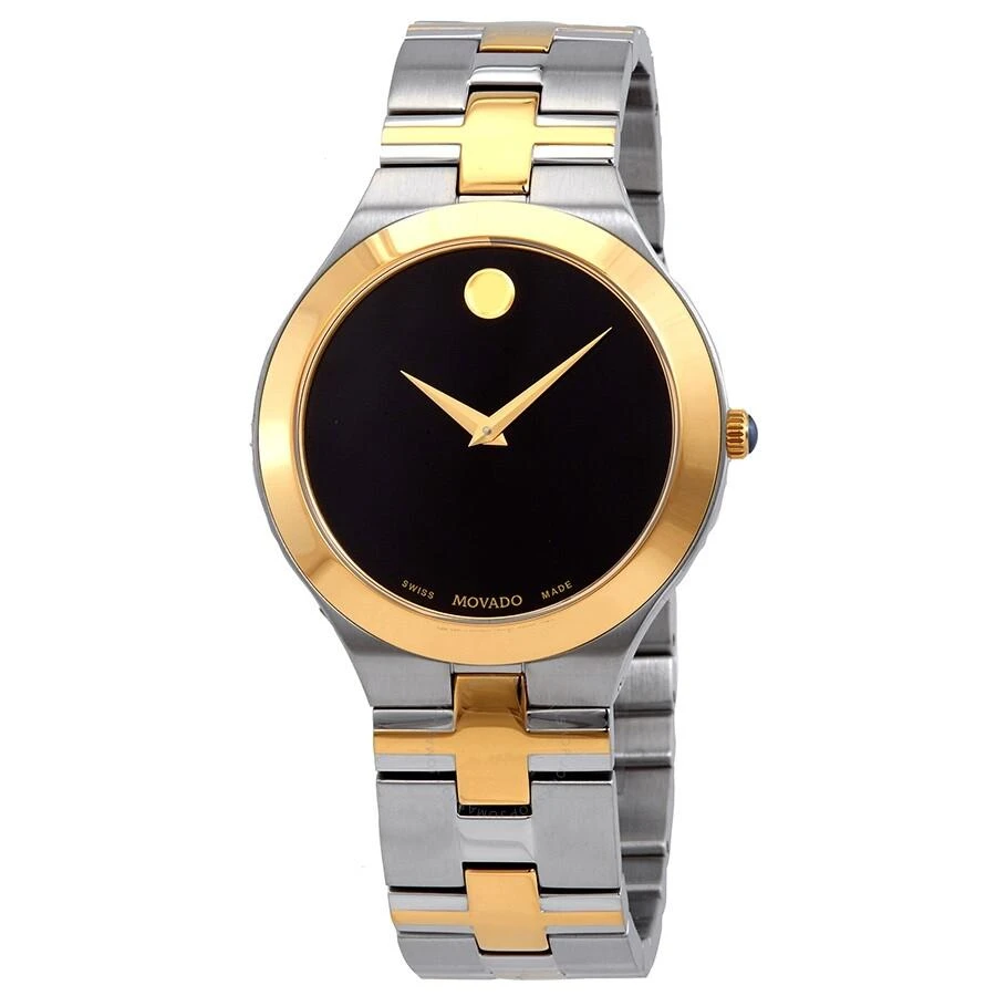 商品Movado|Juro Quartz Black Dial Two-tone Men's Watch 0607443,价格¥2038,第1张图片