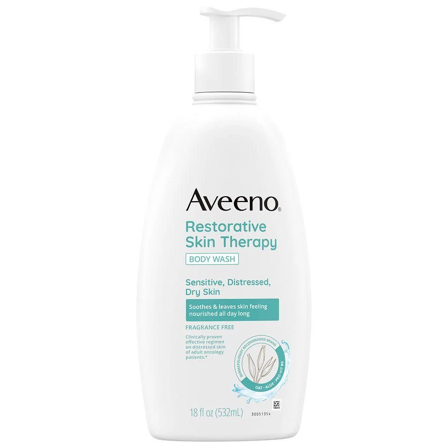 商品Aveeno|Restorative Skin Therapy Body Wash Fragrance Free,价格¥134,第3张图片详细描述