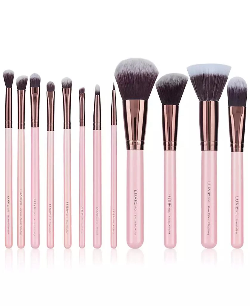 商品Luxie|12-Pc. Signature Rose Gold Makeup Brush Set,价格¥936,第1张图片