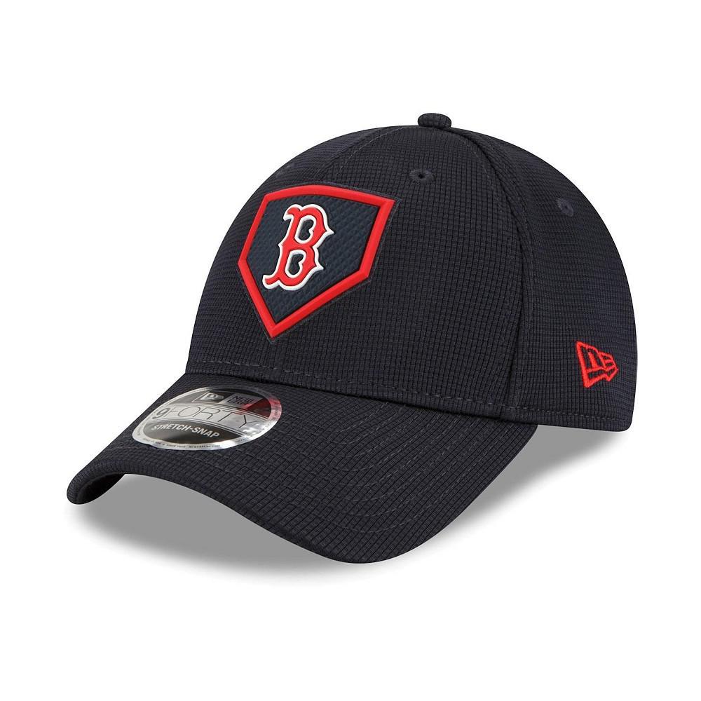 商品New Era|Men's Navy Boston Red Sox 2022 Clubhouse 9FORTY Snapback Hat,价格¥161,第1张图片