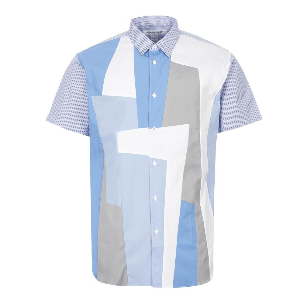 Comme des Garcons SHIRT Short Sleeve Shirt - Blue商品第1张图片规格展示