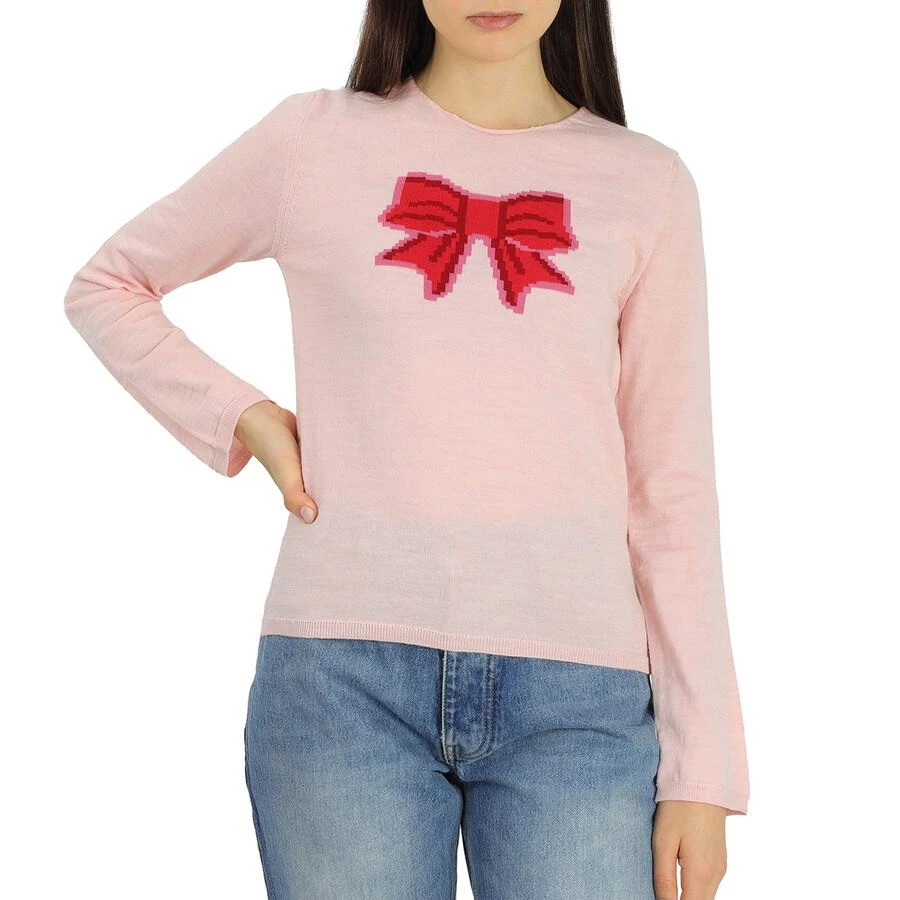 商品Comme des Garcons|Girl Long Sleeve Bow Embroidered Sweater,价格¥586,第1张图片