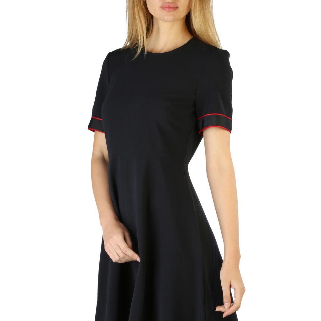 商品Tommy Hilfiger|Tommy Hilfiger round neck rear zipped Dresses,价格¥540,第5张图片详细描述