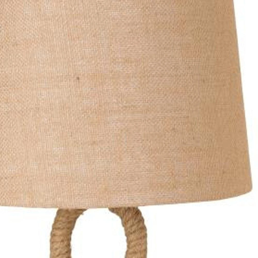 商品Homezia|Set of Two 29" Black Ceramic Novelty Table Lamps With Brown Empire Shade,价格¥2339,第2张图片详细描述