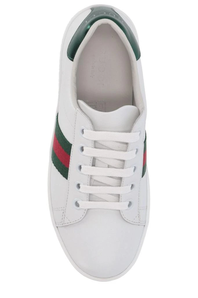 商品Gucci|Gucci Kids Ace Lace-Up Sneakers,价格¥1733,第4张图片详细描述