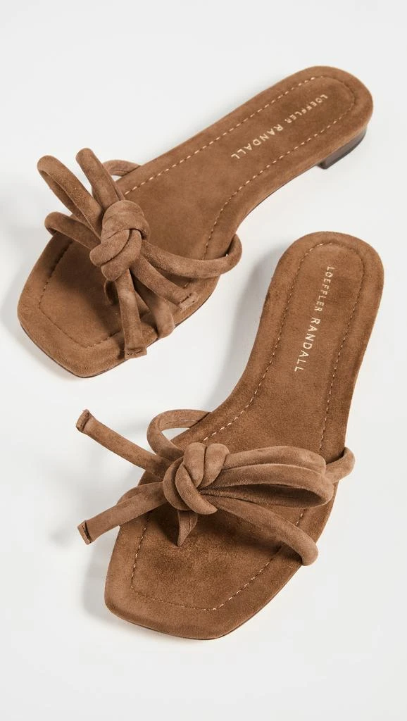商品Loeffler Randall|Loeffler Randall 皮蝴蝶结平底凉鞋,价格¥931,第4张图片详细描述