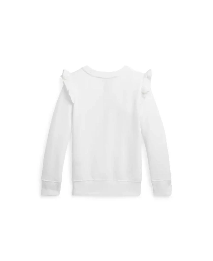 商品Ralph Lauren|Toddler and Little Girls Ruffled Fleece Sweatshirt,价格¥334,第4张图片详细描述