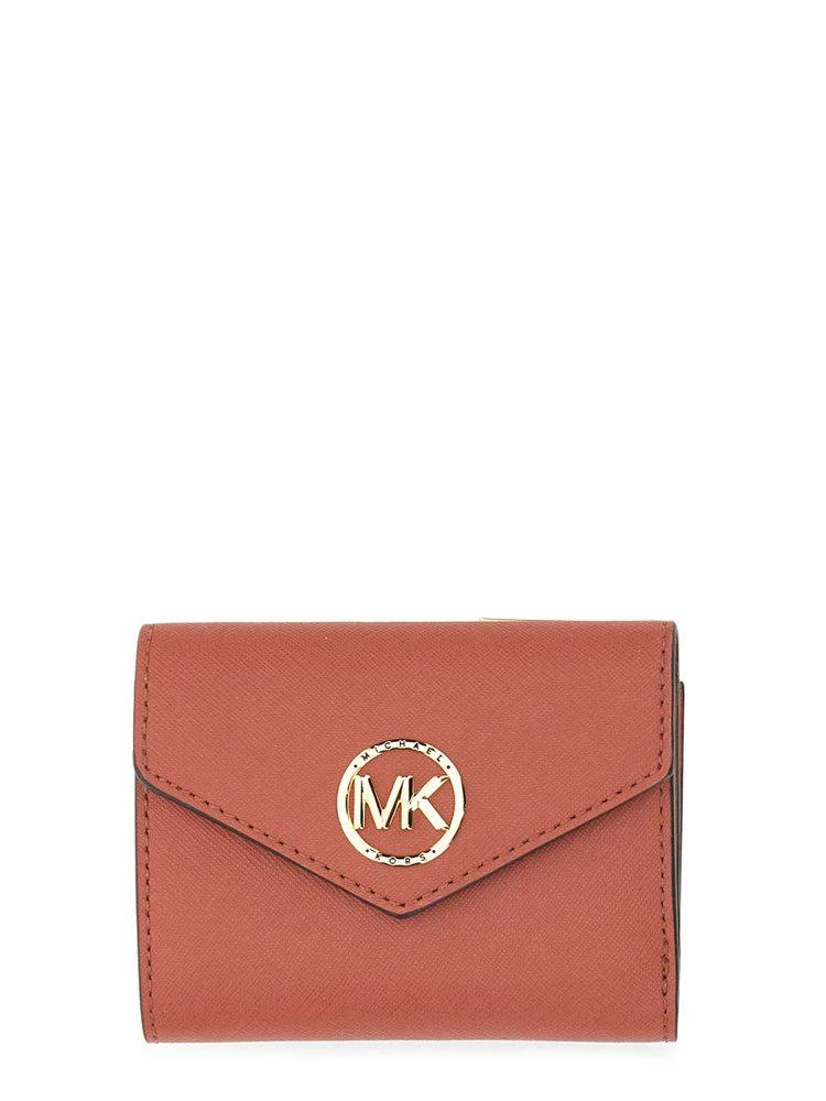 商品Michael Kors|Michael Michael Kors Carmen Logo Plaque Small Wallet,价格¥720,第1张图片