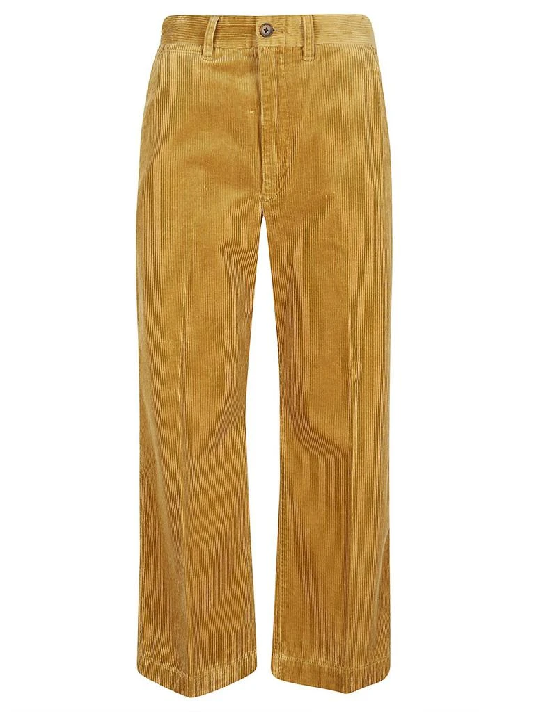 商品Ralph Lauren|Polo Ralph Lauren Corduroy Wide-Leg Cropped Trousers,价格¥1443,第1张图片