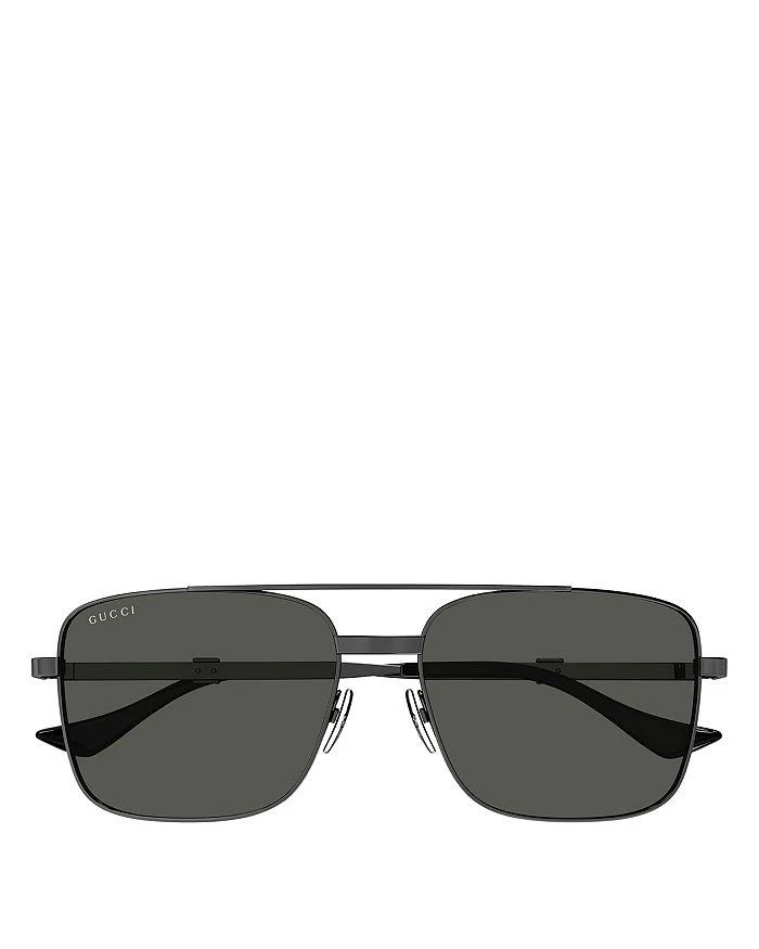 商品Gucci|Running Web Square Sunglasses, 58mm,价格¥4594,第2张图片详细描述