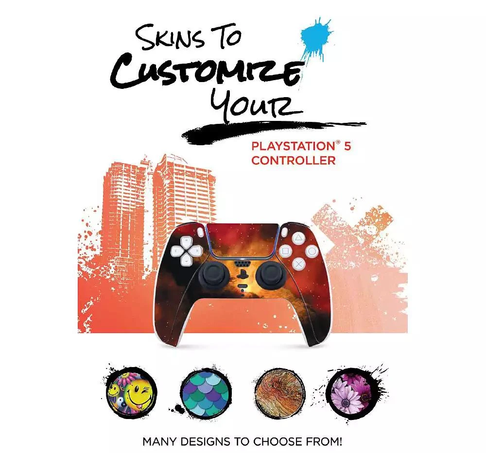商品SONY|PlayStation 5 DualSense Wireless Controller with MightySkins Custom Decal Skin Voucher - Chroma Pearl,价格¥590,第2张图片详细描述