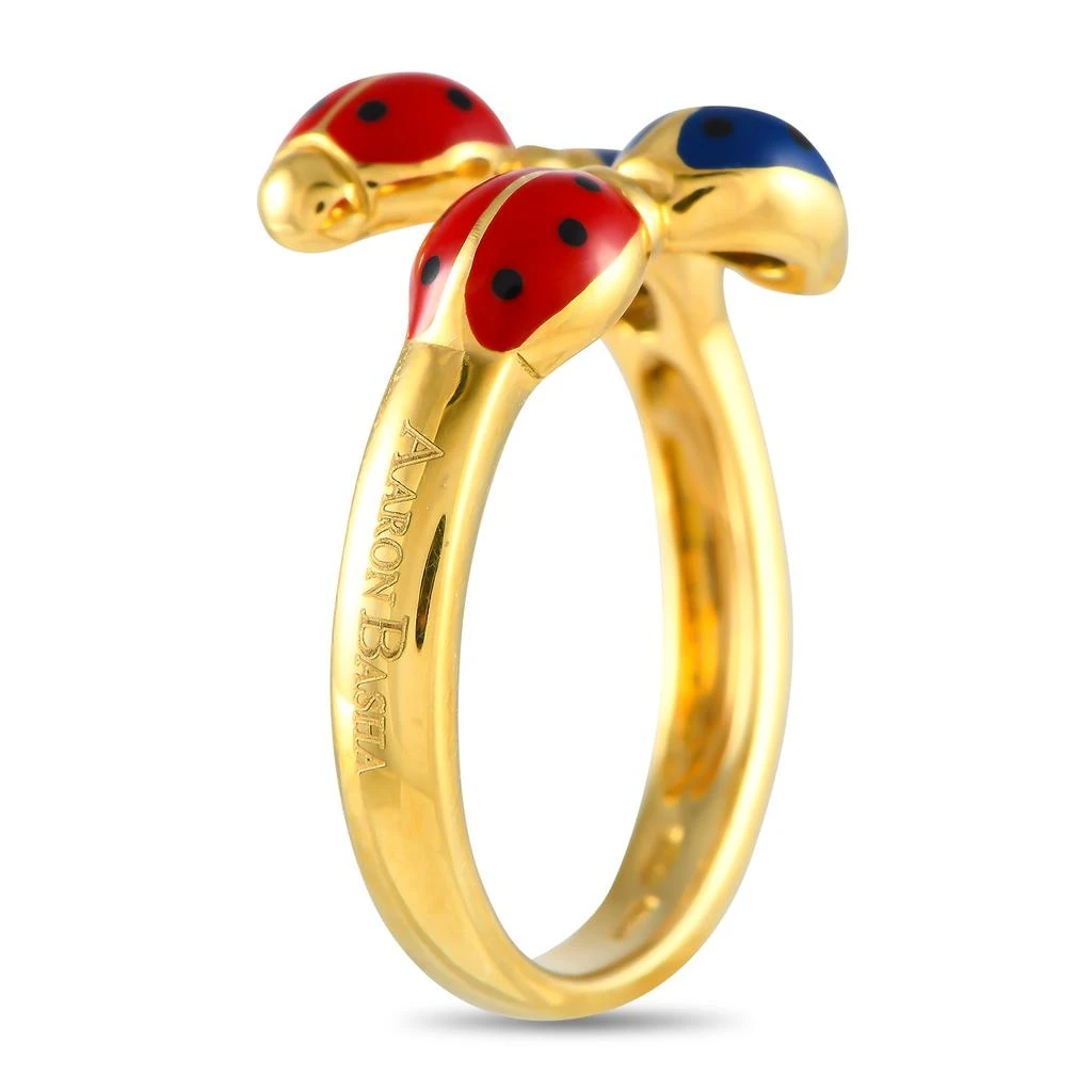 商品Aaron Basha|18K Yellow Gold Enamel Ladybug Ring AB12-111524,价格¥6829,第2张图片详细描述