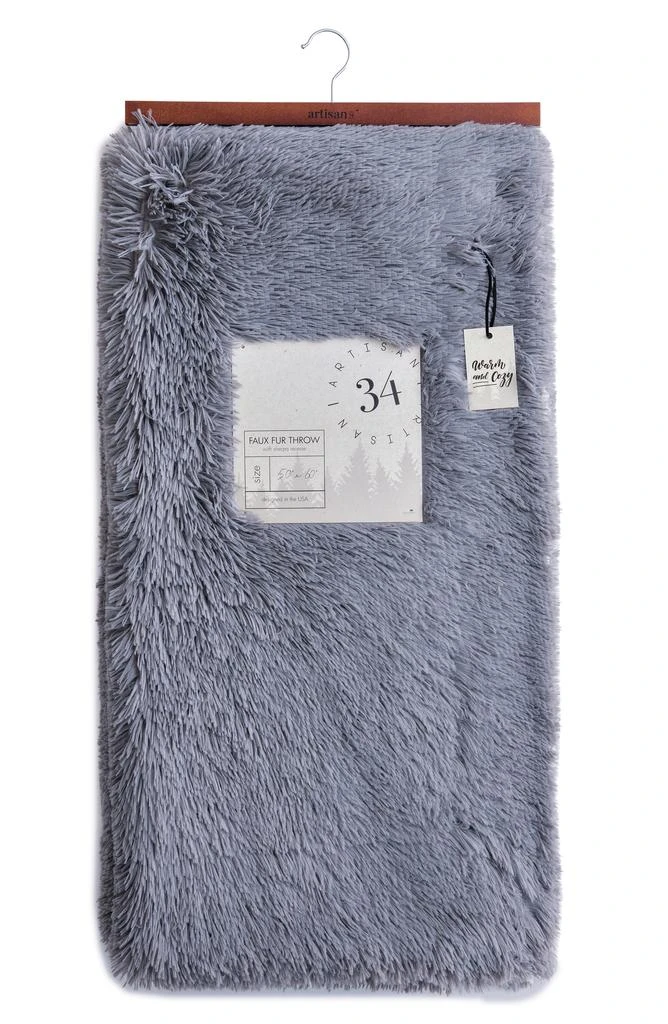 商品ARTISAN 34|Solid High Pile Faux Fur Throw Blanket,价格¥114,第1张图片