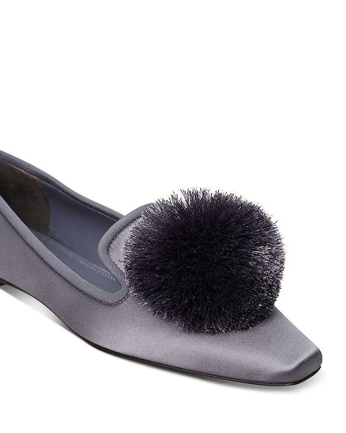 商品Tory Burch|Women's Pom Pom Smoking Slipper Flats,价格¥1473,第4张图片详细描述