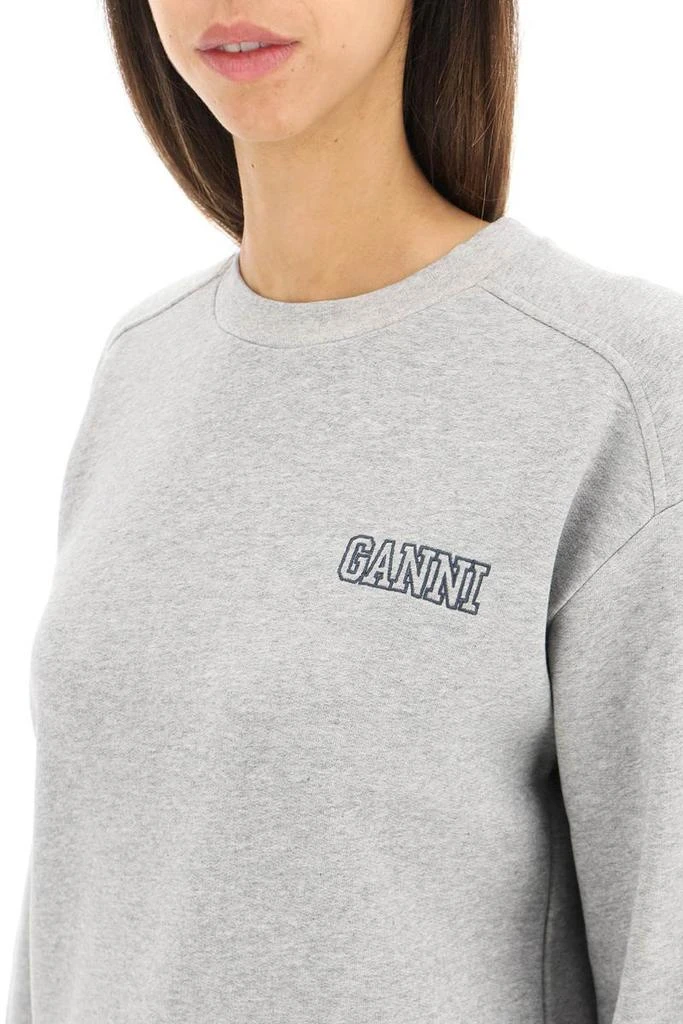 商品Ganni|Ganni logo embroidered isoli sweatshirt,价格¥895,第4张图片详细描述