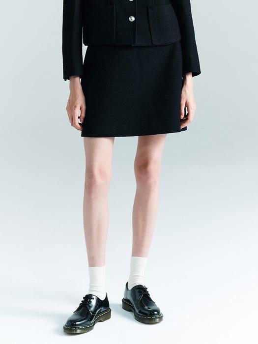 [Tweed] Stitch Tweed Mini Skirt商品第2张图片规格展示