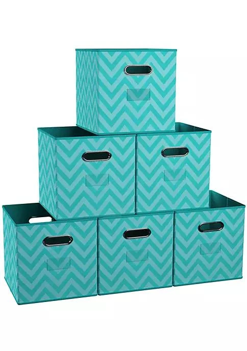 商品Ornavo Home|Home Ornavo Home Chevron Foldable Storage Cube Bin With Dual Handles,价格¥248,第1张图片