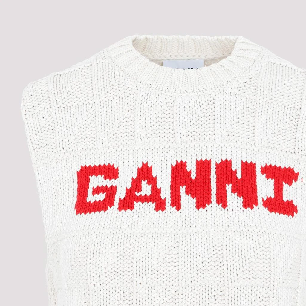 商品Ganni|GANNI  COTTON ROPE VEST GILET,价格¥1328,第4张图片详细描述