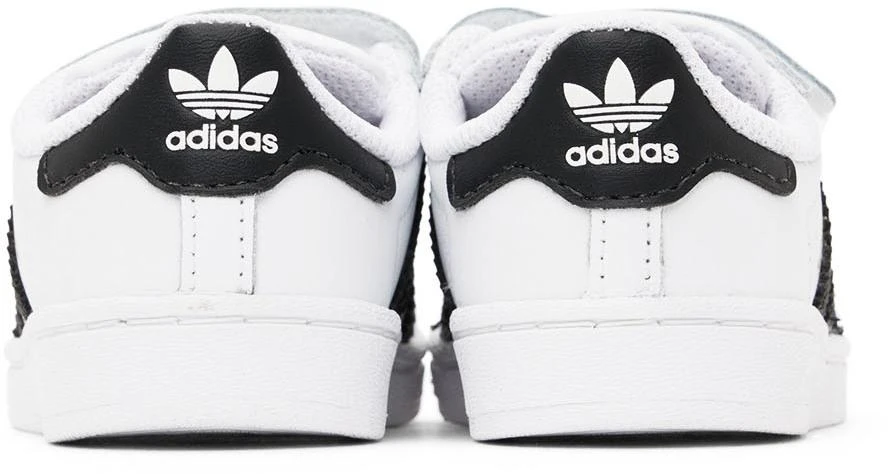 商品Adidas|Baby White & Black Superstar Sneakers,价格¥344,第2张图片详细描述